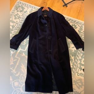 Mens Canali Proposta - Full length Navy Top Coat. Size Large. 52 Reg